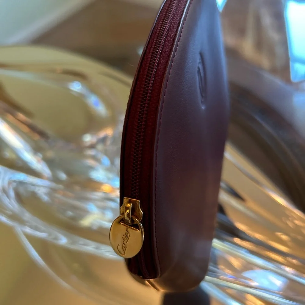 Cartier Leather Cosmetic Pouch - Picture 3 of 6